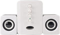 Multimedia Speaker System Mini USB 2.1 Wired Combination Speaker Bass Music Player Subwoofer Pc Stereo Speakers for Music Movies Gaming and Multimedia Computer Laptops (Black White)
