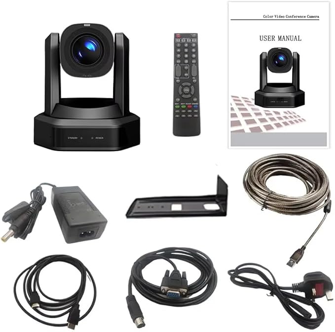 AI Auto Tracking PTZ Camera20X Optical+16X Digital Zoom IP Live Streaming Camera FHD 1080P 60FPS PoE LAN USB3.0 PoE HDMI Outputs for Church Services Worship Corporate EducationRP-HD66A-20