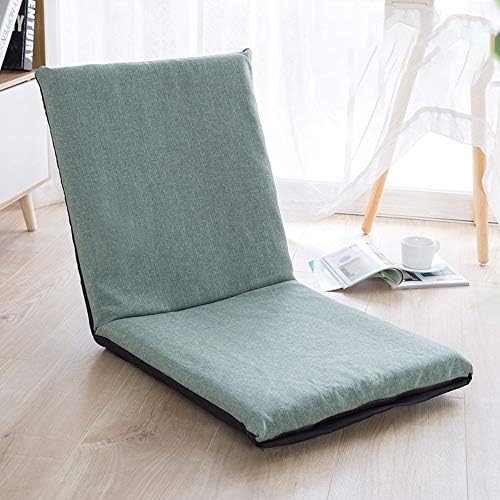 BTZHY Floor Chair Floor Chair Folding Floor Chair Multidirectional Adjustment Meditation Chair Removable and Washable Lazy Sofa for Bedroom Living Room (Color : Green)