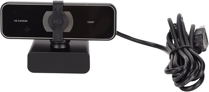 Webcam C 1080p USB Webcam with Rotatable 360° ible Stand Plug and Play PC C for Win10 Win7 Built in Phone