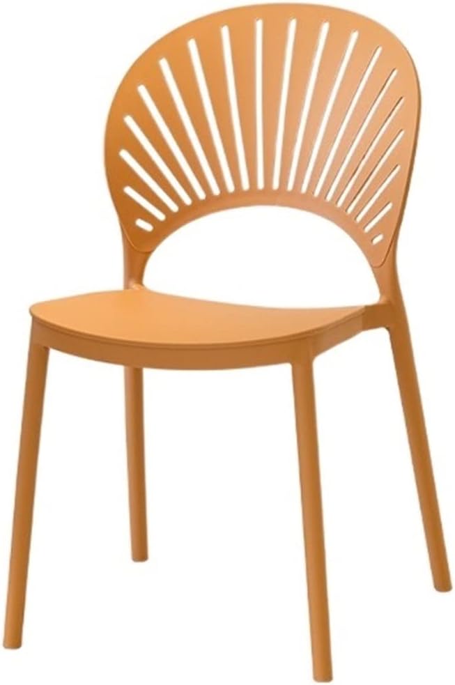 Adjustable Office Computer Chair with Armrest Dining Chair Backrest Home Outdoor Creative Leisure(Ginger)