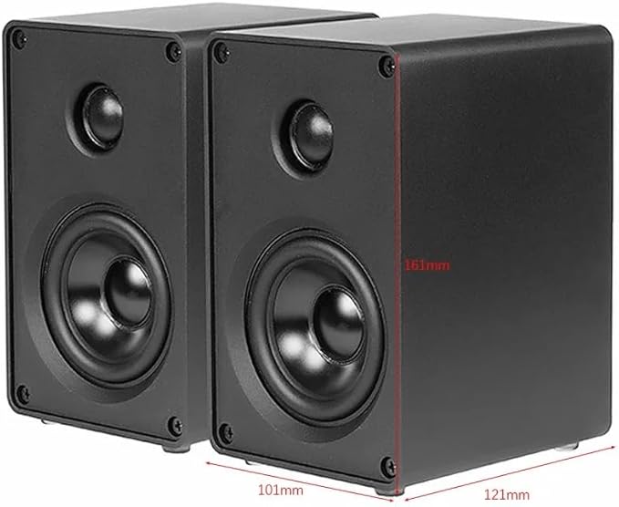 Audio Aluminum Alloy Speaker Desktop 2.0 Channel Two-Way Passive Stereo Computer Surround Wall Hanging