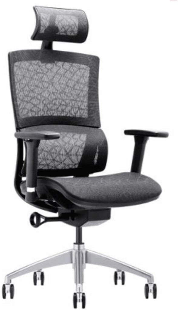 YYDS Chair Mesh Gaming Chair High-Back Executive Ergonomic Swivel Chair with Rotating Lifting Armrest and 2D Headrest Office Chair Ergonomically (Color : Black)