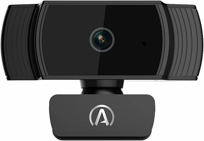 Andrea Communications W-300AF Full 1080P Webcam with Auto Focus and Desktop Tripod Included. Black