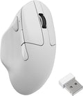 Keychron M7 8K Wireless Mouse 30K DPI Optical Computer Mice 2.4 GHz/Bluetooth/Wired with Macro Button 66g Lightweight Ergonomic Up to 140 Hours Worktime for Laptop macOS/Windows - White