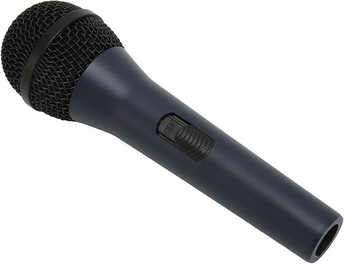 Wired Handheld Microphone Dynamic Karaoke Mic with Noise Reduction 635mm. Plug Metal Microphone for Speaker Amplifier Cardioid Pickup Type for Home KTV Stage Singing