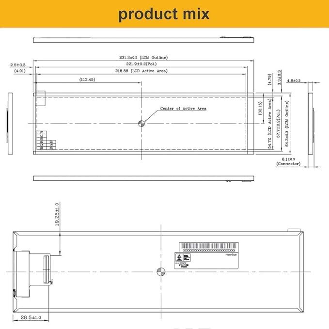 8.8inch IPS Screen AIDA64 CPU Temperature Monitor 1920x480 LED Display for Cars Monitor GPU Computer Case Sub Screen MIPI DIY Kits
