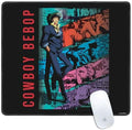 Skinit Medium Gaming Mouse Pad - Officially Licensed Cowboy Bebop Poster Design with Stitched Edges Waterproof Non-Slip Rubber Base Desk Mat for Keyboard &amp Mouse 17.7 x 15.75 inches