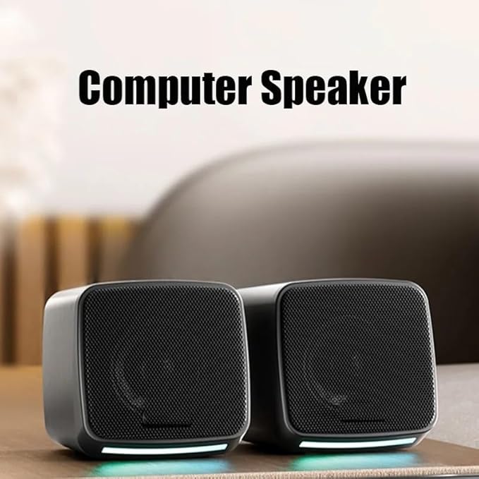 JSEIAJB Computer Speaker Desktop Home Theater Small Laptop Wired Mini Tweeter Subwoofer
