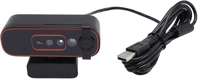 Yunseity Recognition Camera 1080P USB Computer Camera with Noise Canceling Dual Mics Plug and Play Autofocus Live Streaming Video Webcam for PC Laptop