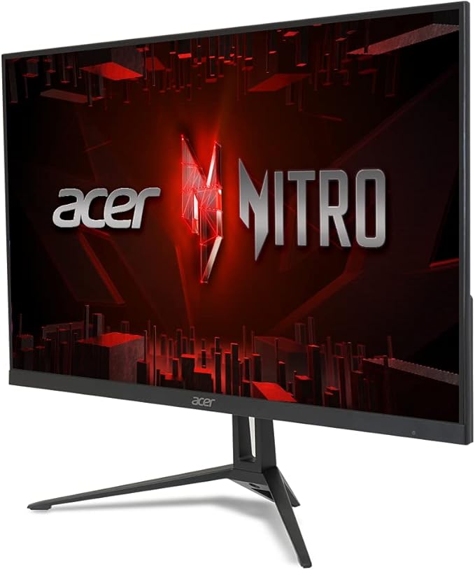 acer Nitro 27 Inch Full HD 1920 x 1080 IPS Gaming Monitor | AMD FreeSync Premium | 200Hz Refresh | Up to 0.1ms | Tilt | One Display Port 1.2 &amp One HDMI 2.0 | KG273 X1bmipx