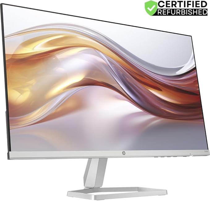 HP 94C17AA#ABA 524sf Series 5 24 inch FHD 100Hz 1500:1 5ms IPS Monitor Black/Silver (Renewed) Bundle with 2 YR CPS Enhanced Protection Pack