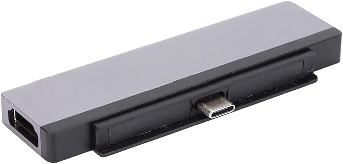 5 in 1 USB3.0 Hub Docking Station with Type C to for iOS Tablet Pro 18 20 Supports 4K 60Hz Display 60W PD Charging 3.5mm Audio