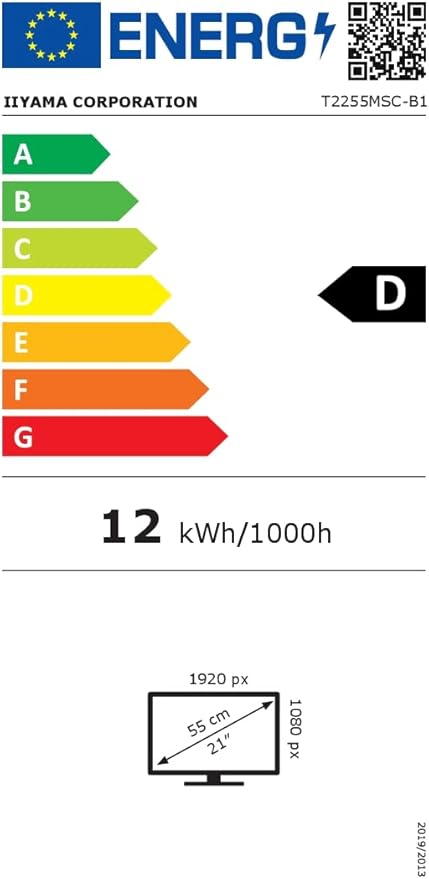 iiyama ProLite T2255MSC-B1 skaerm - LED