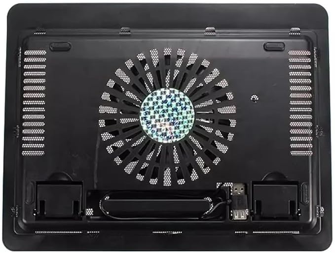N19 Laptop Cooling Base 10/12/14 inch Universal Large Fan Radiator Luminous Cooling Base Pad