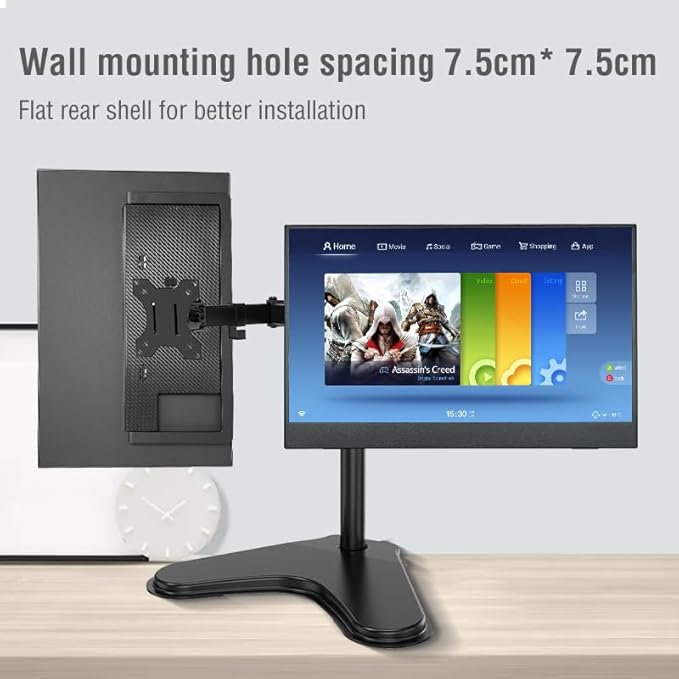 15.6 inch 4K Portable Monitor HDR 16:9 Low Blue Light for Xbox/ PS5/ 4/ Switch/Mobile Phone/Computer/Laptop Expansion
