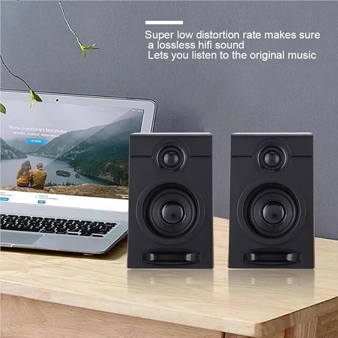 Heavy Bass Computer Speaker Sound Subwoofer with Non-Slide Mat Active Audio Color Matching