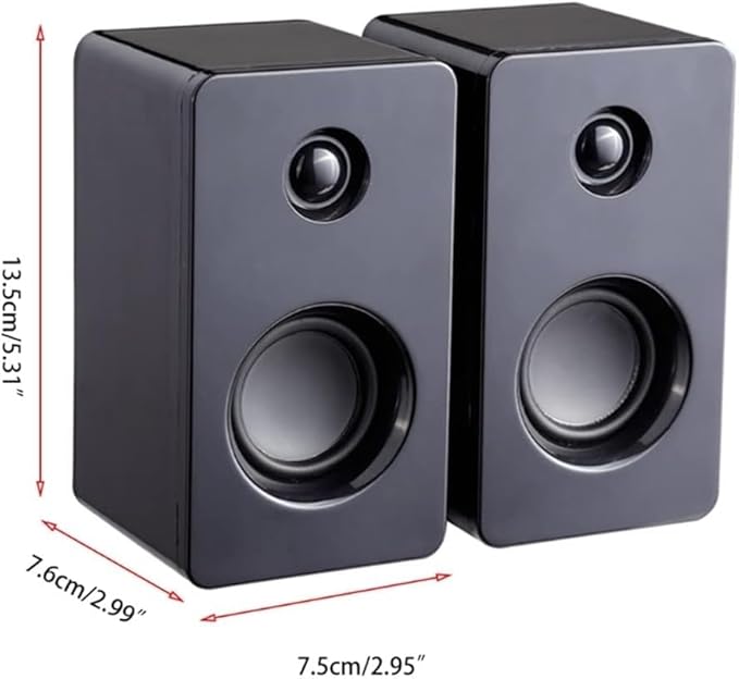 Computer Speakers for Desktop USB Computer Speaker Laptop Speaker with Stereo Sound &amp Enhanced Bass Portable Mini Sound Bar for PCs Desktop