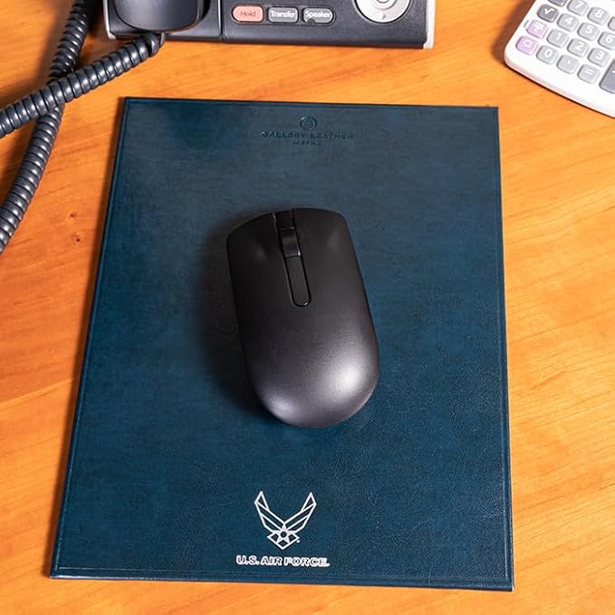 Gallery Leather Portrait Mouse Pads - Acadia Navy- Air Force - 10 x 8