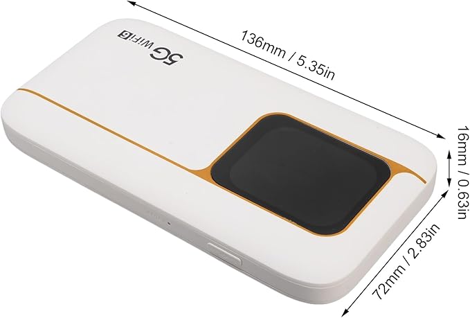 Estink 5G Mobile Hotspot with SIM Card Slot Portable WiFi 6 Router 2.77Gbps Ultra High Speed 7100mAh Battery IP67 for Travel Home Gaming
