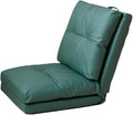 ELEFOCUS Folding Lazy Sofa ChairPortable Chaise Lounge Chair SofaFolding Lazy Sofa Chair Lounge Chair 6-Position Floor Chair(GreenLarge)