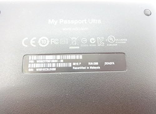 (Old Model) WD My Passport Ultra 1 TB Portable External USB 3.0 Hard Drive with Auto Backup Black