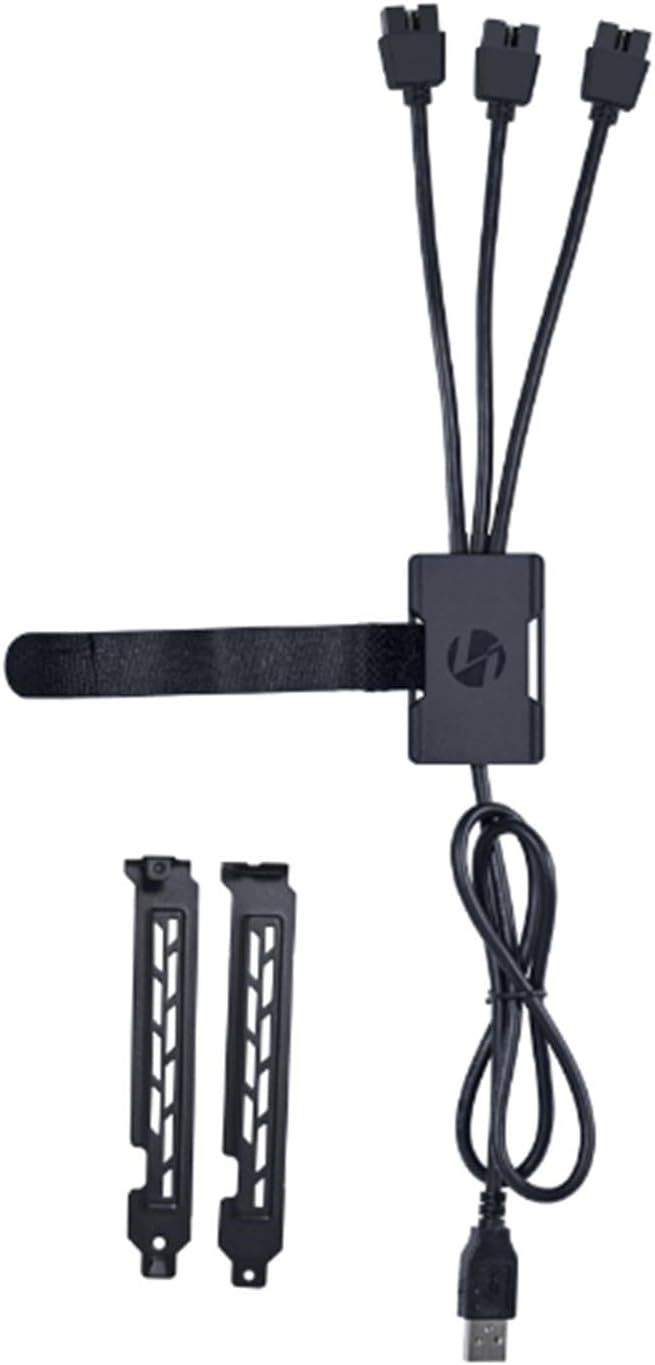 LIAN LI USB 2.0 1-to-3 Hub (Type A Male Port) - Black