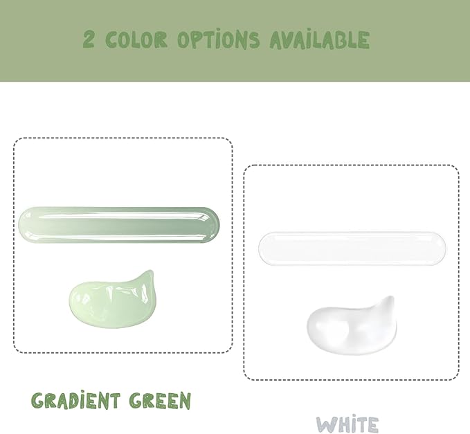 Gel Keyboard and Mouse Wrist Rest SetErgonomic Silicone Wrist Support for Typing Pain Relief Non-Slip Cooling Gel Pad for Office Computer Laptop Gaming 2-Pack(Gradient Green)