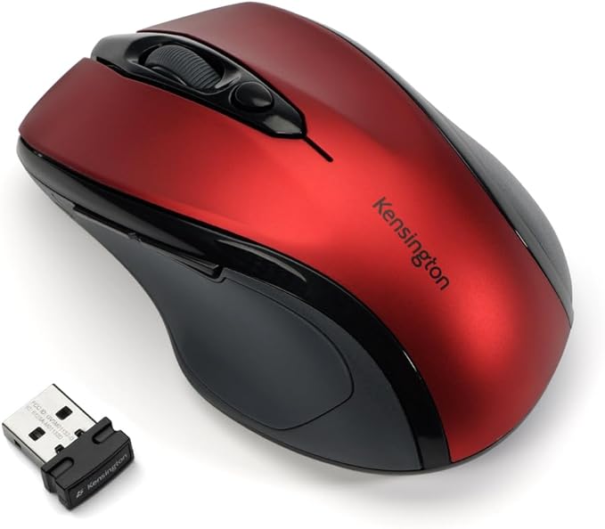 Kensington Pro Fit Mid-Size Wireless Mouse Ruby Red (K72422AM)