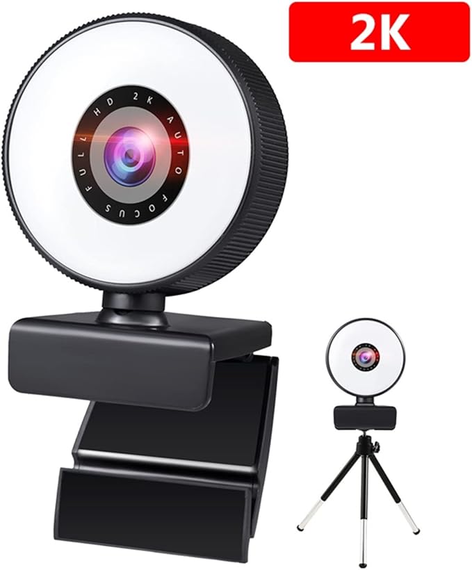 Web Camera Webcam 4K Mini Web Camera for PC Computer Laptop with Microphone Auto Focus Light Video Webcam 1080P 2K Live Web Cam Accessories for Gaming Video Calling Recording