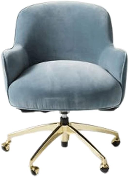 YYDS Chair Flannel Gaming Chair Rotatable Reclining Computer Chair with Fixed Armrest for Bedroom and Living Room Office Chair Ergonomically (Color : Blue)
