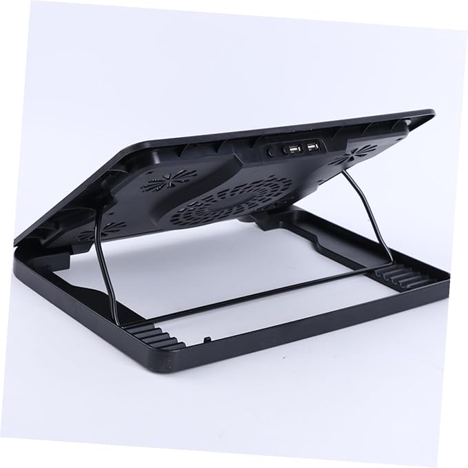 Housoutil USB Laptop Cooling Pad with 5 Fans Anti-Skid Heatsink Cooler Base for Notebooks Adjustable Multi-Angle Cooling Device for Gaming and Office Use