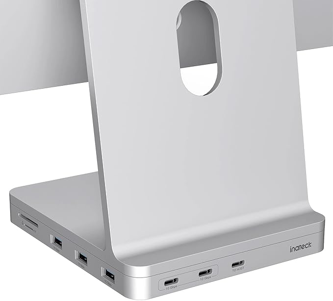 Inateck USB C Hub for iMac Docking Station Compatible with iMac 24 Inch 2021/2023 USB 3.2 Gen 2 8-in-1 Aluminium USB Hub with NVMe SSD Enclosure USB C 10 Gbps and SD/TF Card Reader DK2001