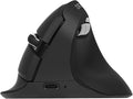 DELUX Wireless Ergonomic Mouse Vertical Mouse for Small Hands Silent Click Ergo Mouse Up to 4000 DPI 6 Buttons Rechargeable 2.4G/BT 5.2 Dual-Mode Compatible with Laptop/PC (M618MINI-Black)