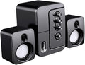 ARTIBETTER USB Computer Speakers Desktop Loudspeaker Box with 3D Surround Sound and Deep Bass Portable Music Speaker for Laptop and Home Office Black
