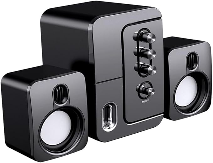 ARTIBETTER USB Computer Speakers Desktop Loudspeaker Box with 3D Surround Sound and Deep Bass Portable Music Speaker for Laptop and Home Office Black
