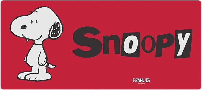 Head Case Designs Officially Licensed Peanuts Snoopy in Red Graphics 37.4 x 15.75 x 0.16 inches (900 x 400 mm) - XL Gaming Office Desk PC Keyboard Mouse Mat Pad