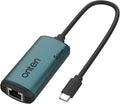 USB-C to Ethernet Adapter - 5Gbps High-SpeedUSB-C to RJ45 5000Mbps Ethernet LAN Network Adapter Thunderbolt 4/3 Compatible for iPhone 15 Pro/Max MacBook Pro/Air 2023 iPad ProiMac and More（5G