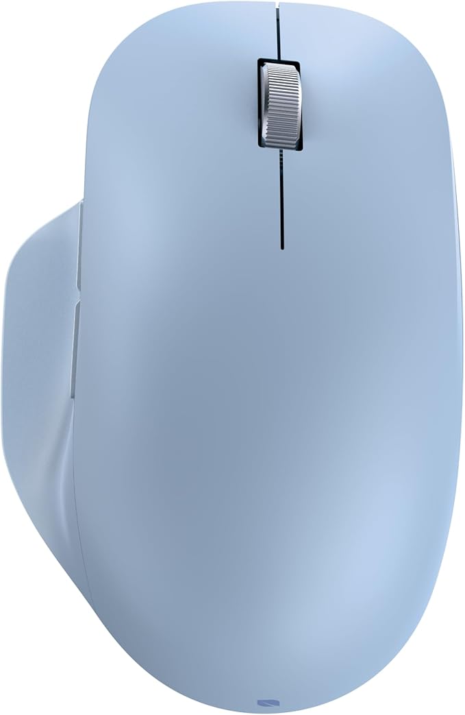 Incase Bluetooth Ergonomic Mouse – Designed by Microsoft – Two Thumb Buttons Easy to Grip Thumb Rest Precision Tracking Connects 3 Devices 15 Month Battery Life PCs/Laptops (Pastel Blue)