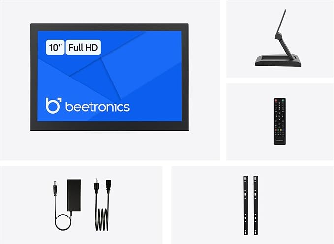 Beetronics 10-Inch Full HD IPS Monitor - Professional Industrial-Grade Display | HDMI VGA BNC RCA Inputs | Durable Metal Housing Matte Screen 24/7 Continuous Operation Wide Viewing Angle 10HD7M