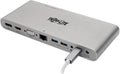 New! Tripp Lite USB C Docking Station w/ USB-A Hub USB Type C HDMI VGA DP Gbe Gigabit Ethernet PD Charging 4K@ 30Hz Portable Thunderbolt 3 Silver (U442-DOCK4-S)