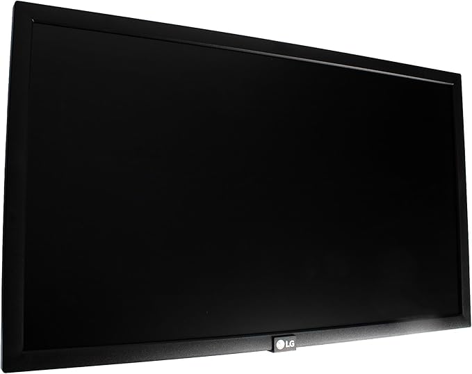 LG SM3G-B 22 Full HD Commercial Monitor | 1920×1080 IPS Panel Slim Bezel Design &amp Continuous Operation Support | for Corporate Signage &amp Displays + Surge Protector + HDMI Cable + Cable Ties
