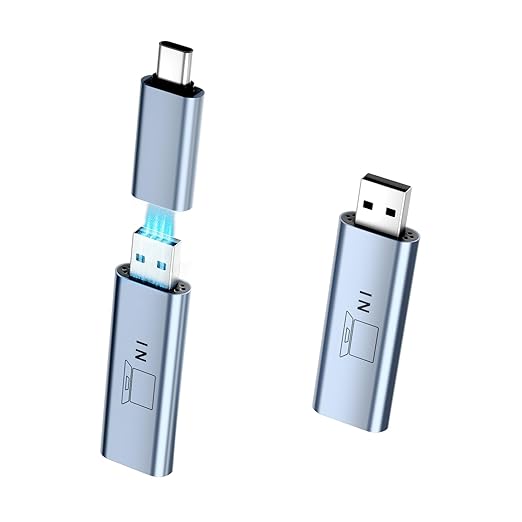 USB Video Transmission Hub 2-in-1 Adapter Converts USB to HDMI for Laptops Lack HDMI or Fully Functional Type-C Ports Compatible with Windows &amp Mac (M1/M2/M3/M4) Driver Installation Required