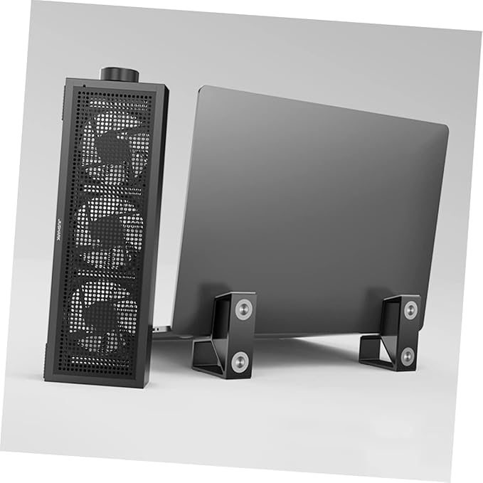 Tofficu Thickened Laptop Stand RGB Cooling Pad Gaming Laptop Accessory Detachable Fan Stand Ergonomic Design