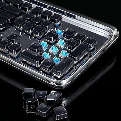 Pc Gaming Keyboards Keycap Set with Translucent Layer for Mechanical Keyboard Full 108-Key Set