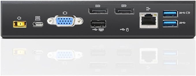 Lenovo ThinkPad USB-C UltraDock With 90W 2 Prong AC Adapter (40A90090US USA Retail Packaged)