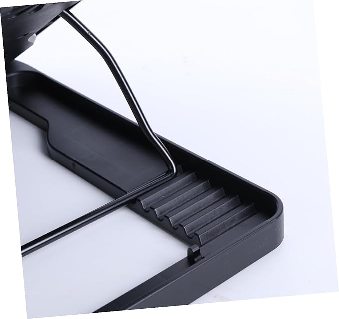 Laptop Cooling Pad with 5 Fans USB Cooler Base for Gaming and Office Use Adjustable Angle Anti-Skid Black Laptop Cooling Device