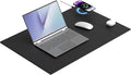 Magnetic Mouse Pad with Wireless Charging 23.4'' x 15.6'' Extra Large Desk Pad Waterproof and Scratch-Resistant Mousepad Charcoal Black Computer Mouse Mat for MacBook PC Laptop