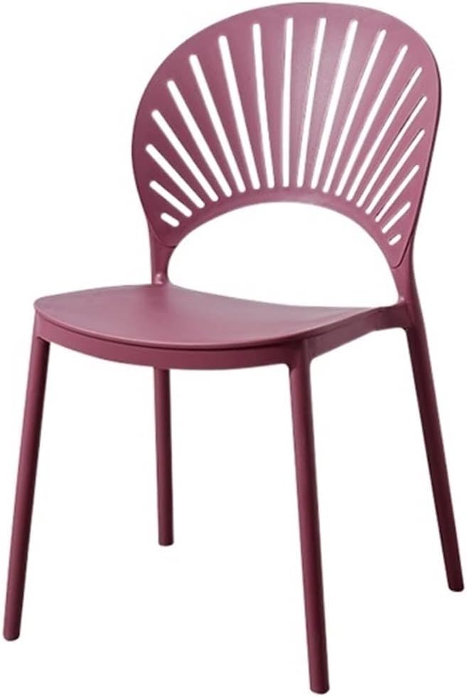 Adjustable Office Computer Chair with Armrest Dining Chair Backrest Home Outdoor Creative Leisure(Purple)