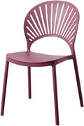 Adjustable Office Computer Chair with Armrest Dining Chair Backrest Home Outdoor Creative Leisure(Purple)